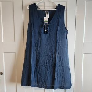 *NWT* Jantzen Azure Blue Casual Swim Cover Up Dress